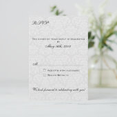 Damask RSVP Cards koordinieren mit Las Vegas Invit (Stehend Vorderseite)