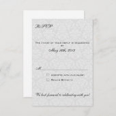 Damask RSVP Cards koordinieren mit Las Vegas Invit (Vorne/Hinten)