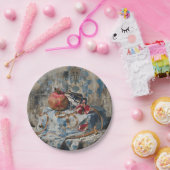 Damask - Rundpapier-Teller Pappteller (Party)