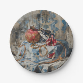 Damask - Rundpapier-Teller Pappteller