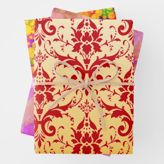 Damask Samt, traumhafte lila Blätter und funkelnd (Beispiel)