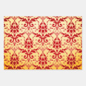 Damask Samt, traumhafte lila Blätter und funkelnd (Vorderseite)