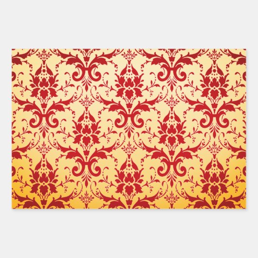 Damask Samt, traumhafte lila Blätter und funkelnd (Vorderseite)