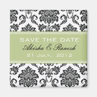 Damask Save the Date Hochzeitskündigung Magnet