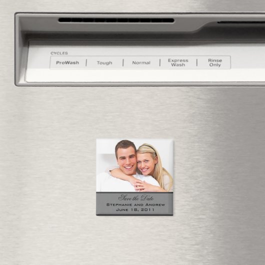 Damask Save the Date Magnet (In Situ (Geschirrspüler))