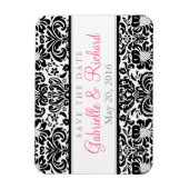 Damask Save the Date Magnet (Vertikal)