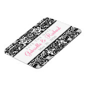 Damask Save the Date Magnet (Linke Seite)