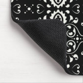 Damask - (schwarz und weiß) mousepad (Ecke)