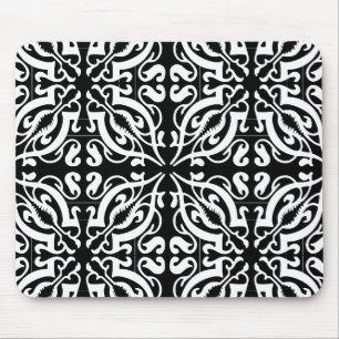 DAMASK - Schwarzer Hintergrund Mousepad