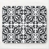 DAMASK - Schwarzweiß Mousepad (Vorne)