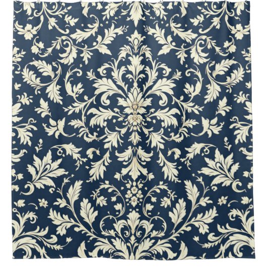 Damask Serenity Duschvorhang (Vorderseite)
