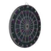DAMASK SKULL AQUAMARIN LILA DARTSCHEIBE (Vorderseite Links)