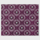 Damask Skull Geschenkpapier (Flach)