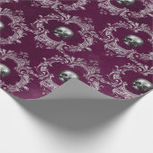 Damask Skull Geschenkpapier (Ecke)