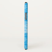 Damask sky blue name case (Hinten/Rechts)