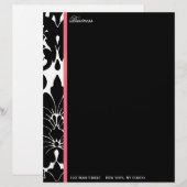 Damask Sophisticist ~ Geschäftsbriefe Briefkopf (Vorne/Hinten)