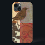 Damask Sparrow Case-Mate iPhone Hülle<br><div class="desc">Dieser zeitgenössische Kunstdruck eines braunen Spatzen und andere in Collage inspiriert Details verleihen jedem Wohn- oder Esszimmer Charakter. Das Bild enthält ein rotes und braunes Farbmotiv. Holen Sie sich diesen schönen und einzigartigen Kunstdruck des Künstlers Norman Wyatt heute.</div>