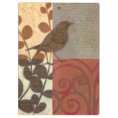 Damask Sparrow Klemmbrett (Rückseite)