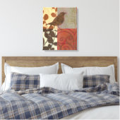 Damask Sparrow Leinwanddruck (Insitu (Schlafzimmer))