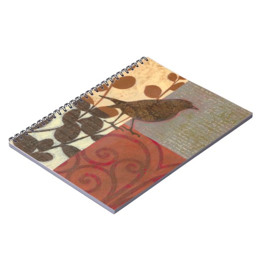 Damask Sparrow Notizblock (Linke Seite)