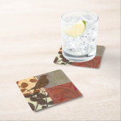 Damask Sparrow Rechteckiger Pappuntersetzer (Vor Ort)