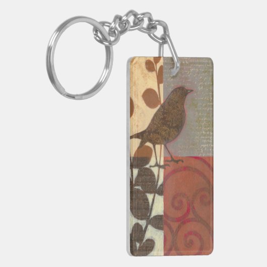 Damask Sparrow Schlüsselanhänger (Vorderseite links)