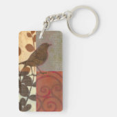 Damask Sparrow Schlüsselanhänger (Rückseite)