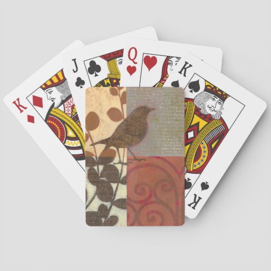 Damask Sparrow Spielkarten (Rückseite)