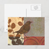 Damask Sperling Postkarte (Vorne/Hinten)