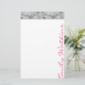 Damask Stationer Set Briefpapier (Stehend Vorderseite)