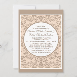 Damask Style Einladung