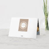 Damask Style Foto Dankeschön Karte (Rückseite)