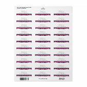 Damask Swirl Black & Bright Pink Address Labels (Vorne)
