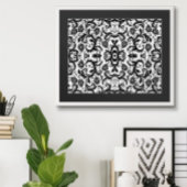 Damask Swirl Wedding Pattern 2 Poster