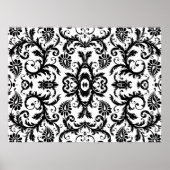 Damask Swirl Wedding Pattern 2 Poster (Vorne)