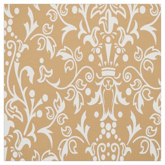Damask Tan Stoff (Muster)