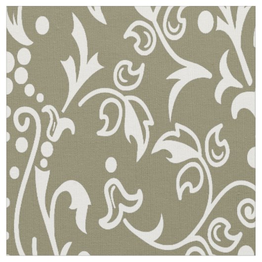 Damask Taupe Stoff (Nahaufnahme)