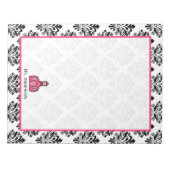 Damask Teacher Notepad Notizblock (Vorderseite)