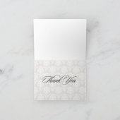 Damask Thank You Cards Dankeskarte (Innenseite)