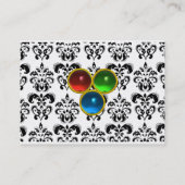 DAMASK THREEGEM Perle Visitenkarte (Rückseite)