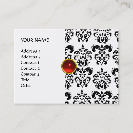DAMASK THREEGEM VISITENKARTE (Vorderseite)