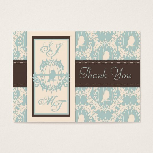 Damask Tweete TY Notecard (Vorderseite)
