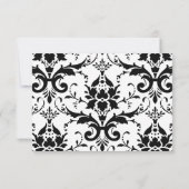 Damask UAWG Wedding Response Cards RSVP Karte (Rückseite)