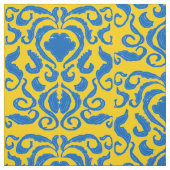 Damask Ukraine Energizing Yellow FreedBlue Stoff (Muster)