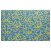 Damask Ukraine FreedBlue Energizing Yellow Stoff (Fat Quarter (45,7 x 55,9 cm))