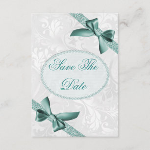 Damask und Bows 80. Geburtstag Save the Date