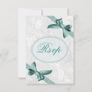 Damask und Bows-UAWG RSVP Karte