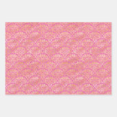 Damask und Gold Foil Wrapping Paper Geschenkpapier Set (Vorderseite 3)