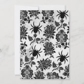 Damask und MarmorHalloween Einladung (Rückseite)