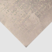 Damask und Text der Schreibmaschine Seidenpapier (Ausschnitt)